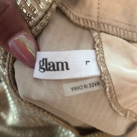 Holiday Gold Dress - Picture 3 of 4